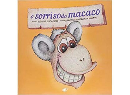 o sorriso do macaco capa laranja com a cara de um macaco desenhado