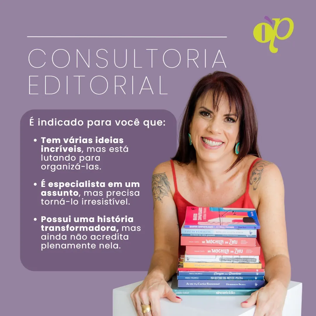 Transforme suas ideias em realidade com a Consultoria Editorial: Desperte o autor que há em você! foto mostrando a Tati Iaconelli