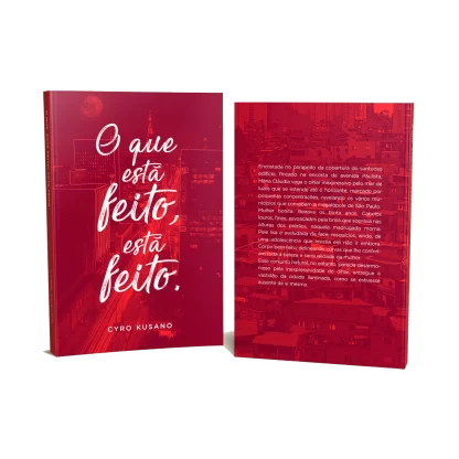 capa do livro o que esta feito, esta feito